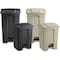 Safco Trash Receptacle, Step-On, 17 Gal, 19-3/4"x16-1/4"x26-1/4", TN SAF9922TN - alternate 3